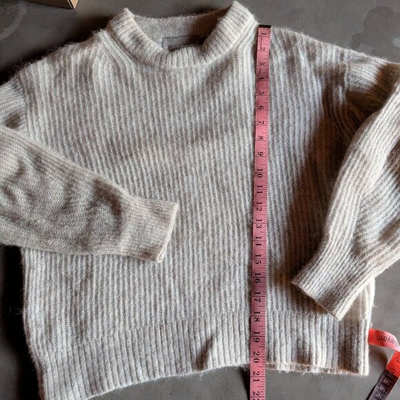 Everlane | The Cocoon Alpaca Crew |  Black Heather | Small - Picture 9 of 16